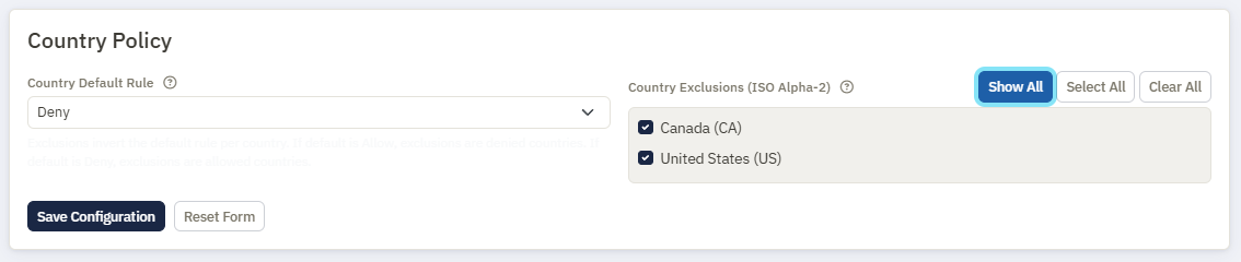 Request log showing allowed and denied requests to shop.example.com